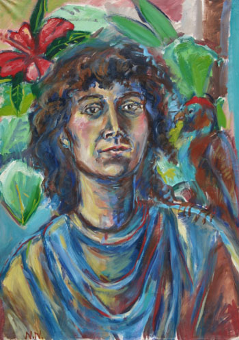 Portrait%20mit%20Hibiskus