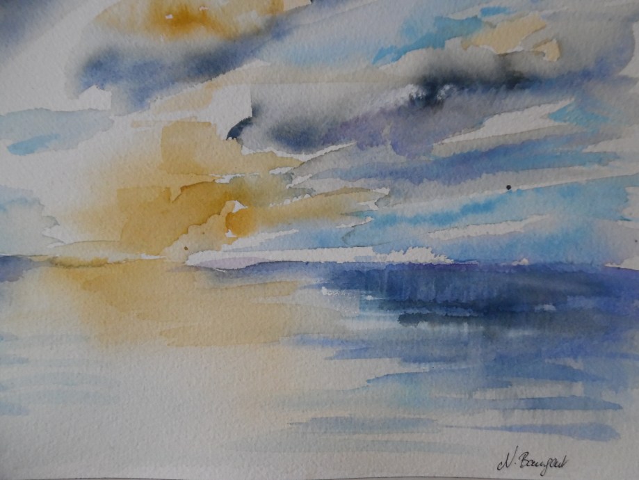 Mare-Meer-Aquarell-Nadia-Baumgart