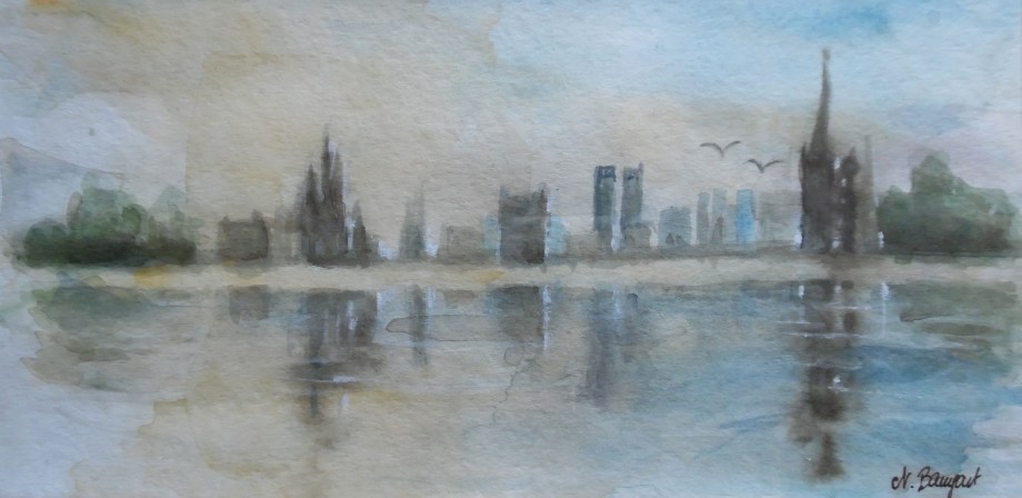 Skyline-Aquarell-Nadia-Baumgart