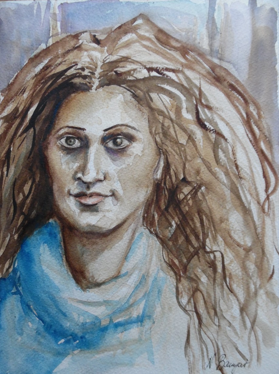 Bella-signora-aquarell-watercolor-Nadia-Baumgart