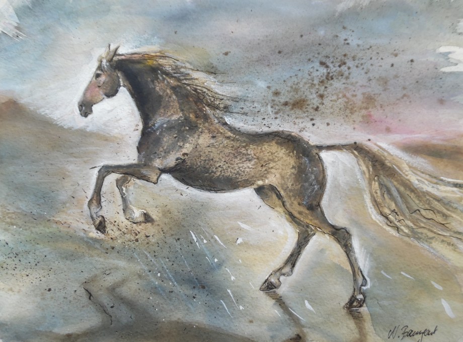 Freedom-Horse-Pferd-Aquarell-watercolor-Nadia-Baumgart-1