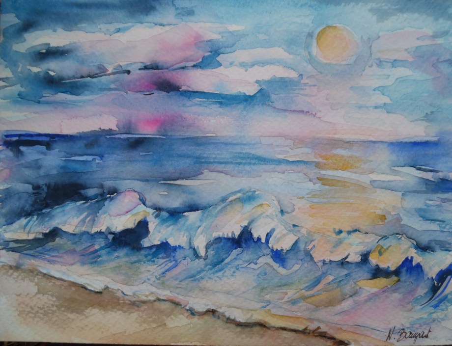 Lust-auf-Meer-Aquarell-Watercolour-Nadia-Baumgart
