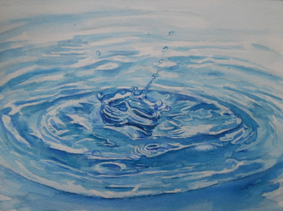 Splash-Wassertropfen-Aquarell-Watercolour-Nadia-Baumgart