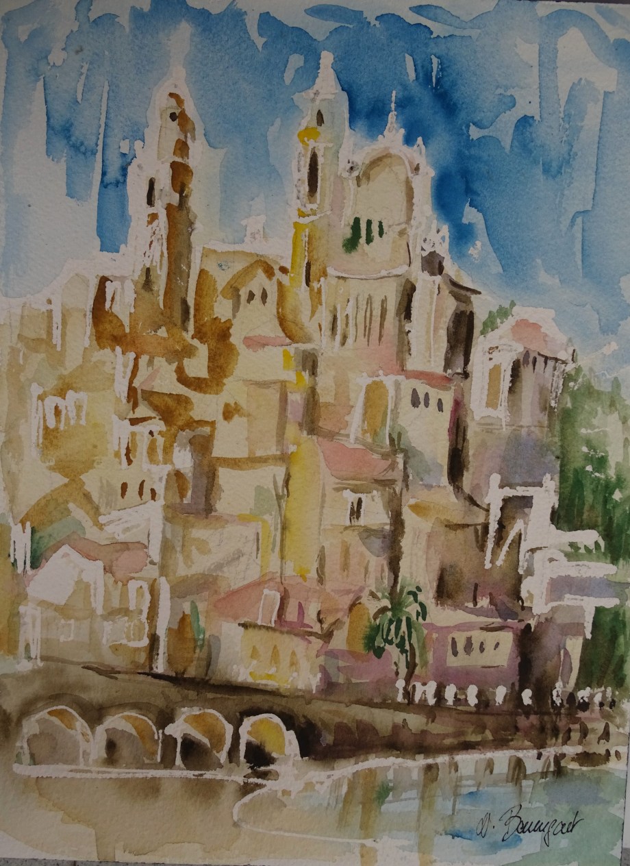 Cervo-Aquarell-Watercolour-Acquerello-Nadia-Baumgart