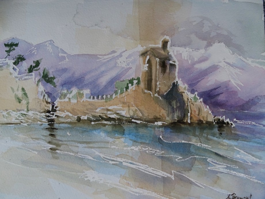 Alassio-Liguria-Aquarell-Watercolour-Nadia-Baumgart-2