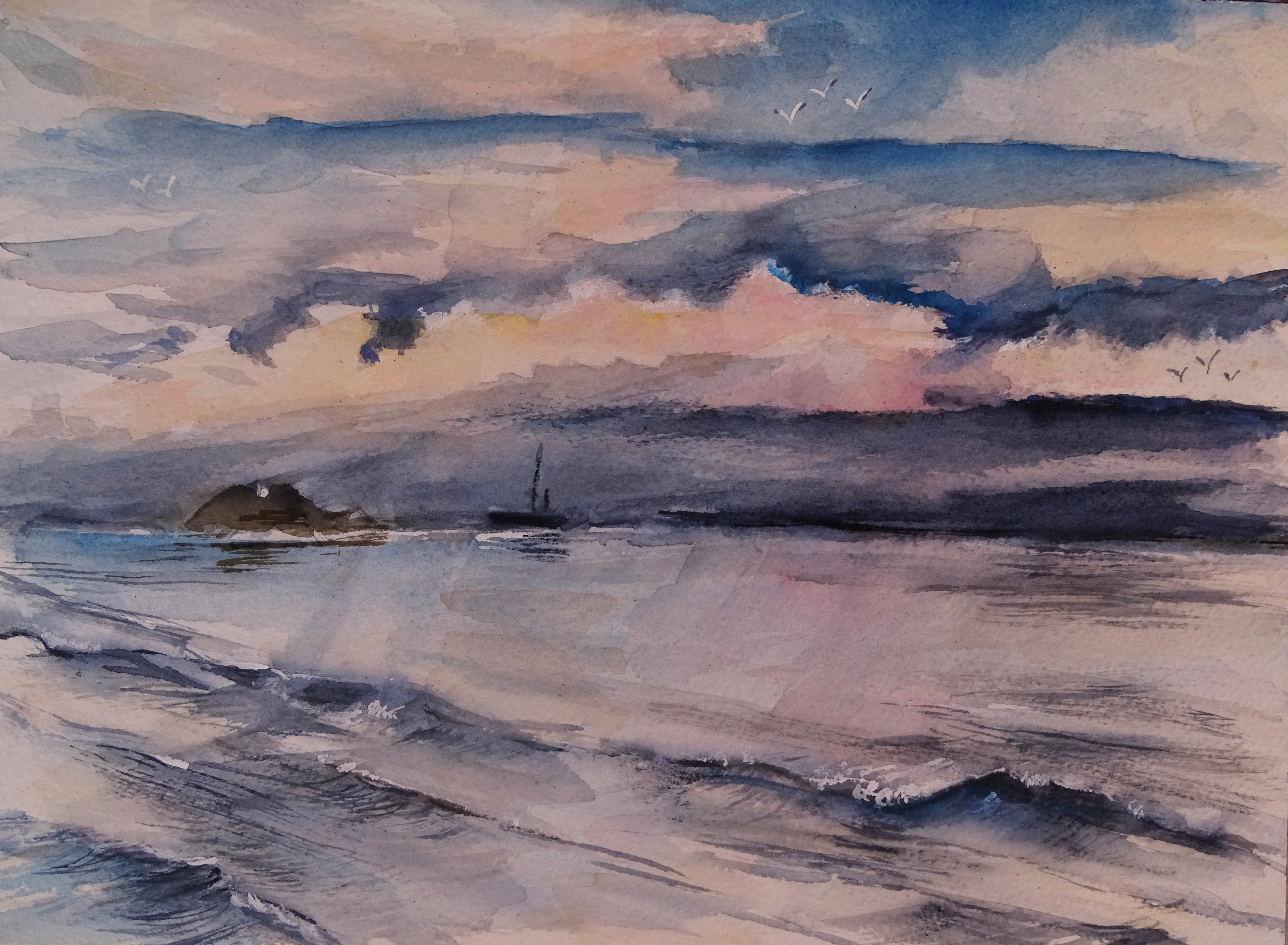 Isola-Galinara-Watercolour-Nadia-Baumgart