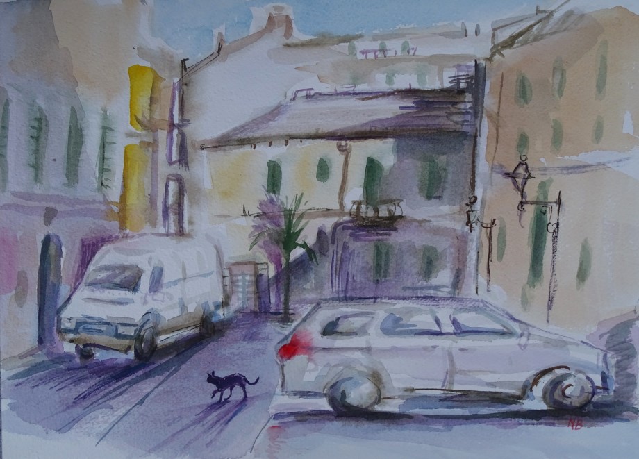 Katze-überquert-Strasse-Nadia-Baumgart