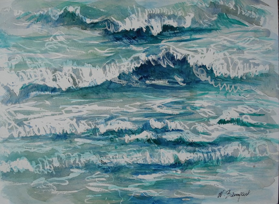 Mare-Watercolour-Aquarell-Nadia-Baumgart