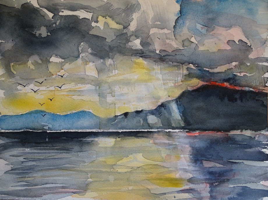 Meer-Aquarell-Nadia-Baumgart
