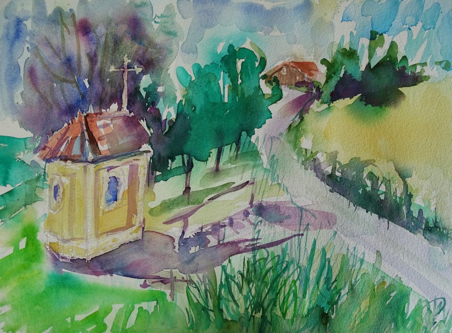 Bad-Birnbach-Aquarell-Bavaria-Watercolour-Nadia-Baumgart