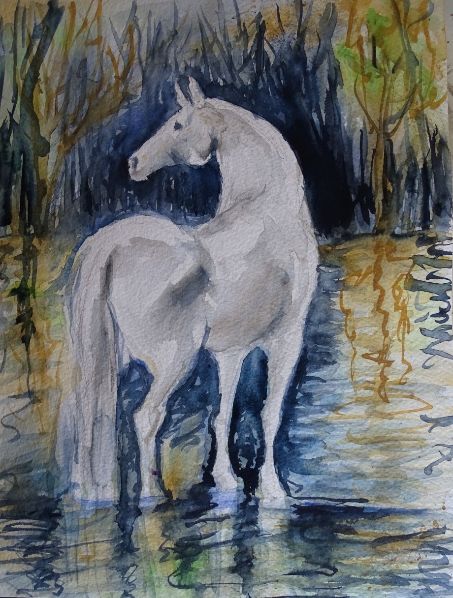 Pferd-Aquarell-Nadia-Baumgart
