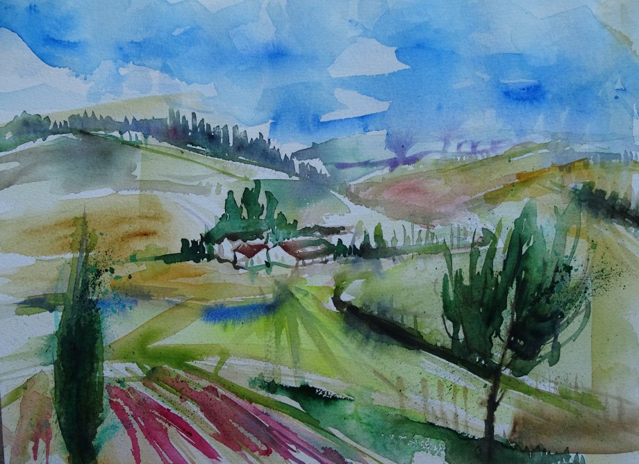 Niederbayern-Aquarell-Lower-Bavaria-Nadia-Baumgart-2