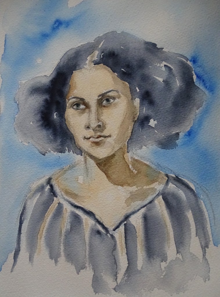 agypterin-egyptian-girl-aquarell-nadia-baumgart