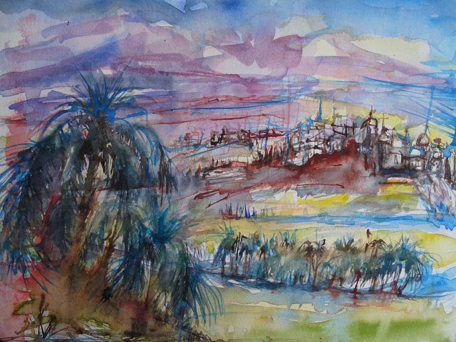oriental-dream-aquarell-watercolour-nadia-baumgart