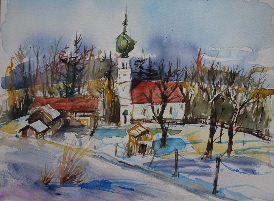 hoelzlberg-bad-birnbach-asenham-aquarell-nadia-baumgart