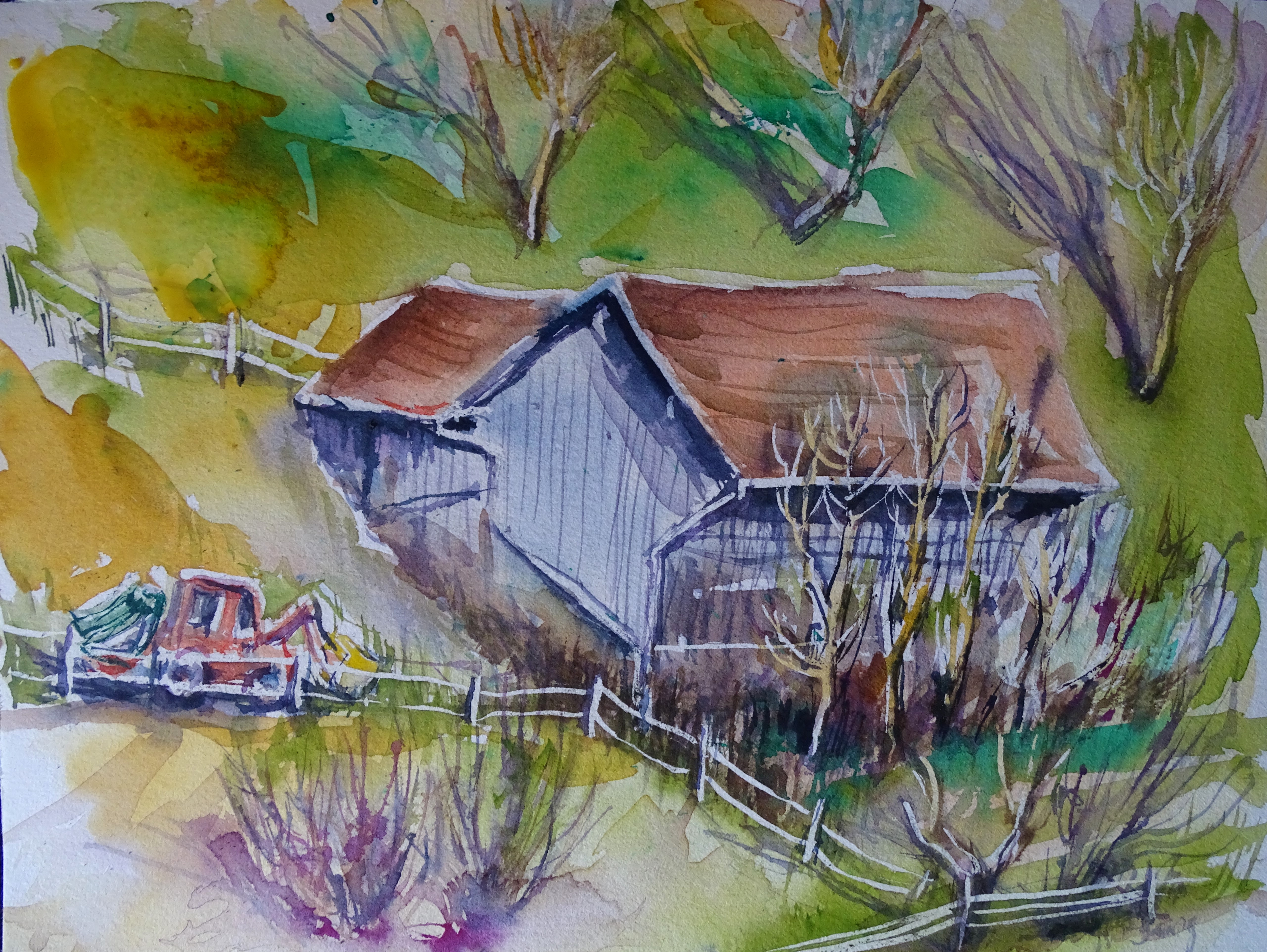 Landschaft-Aquarelle-Nadia-Baumgart