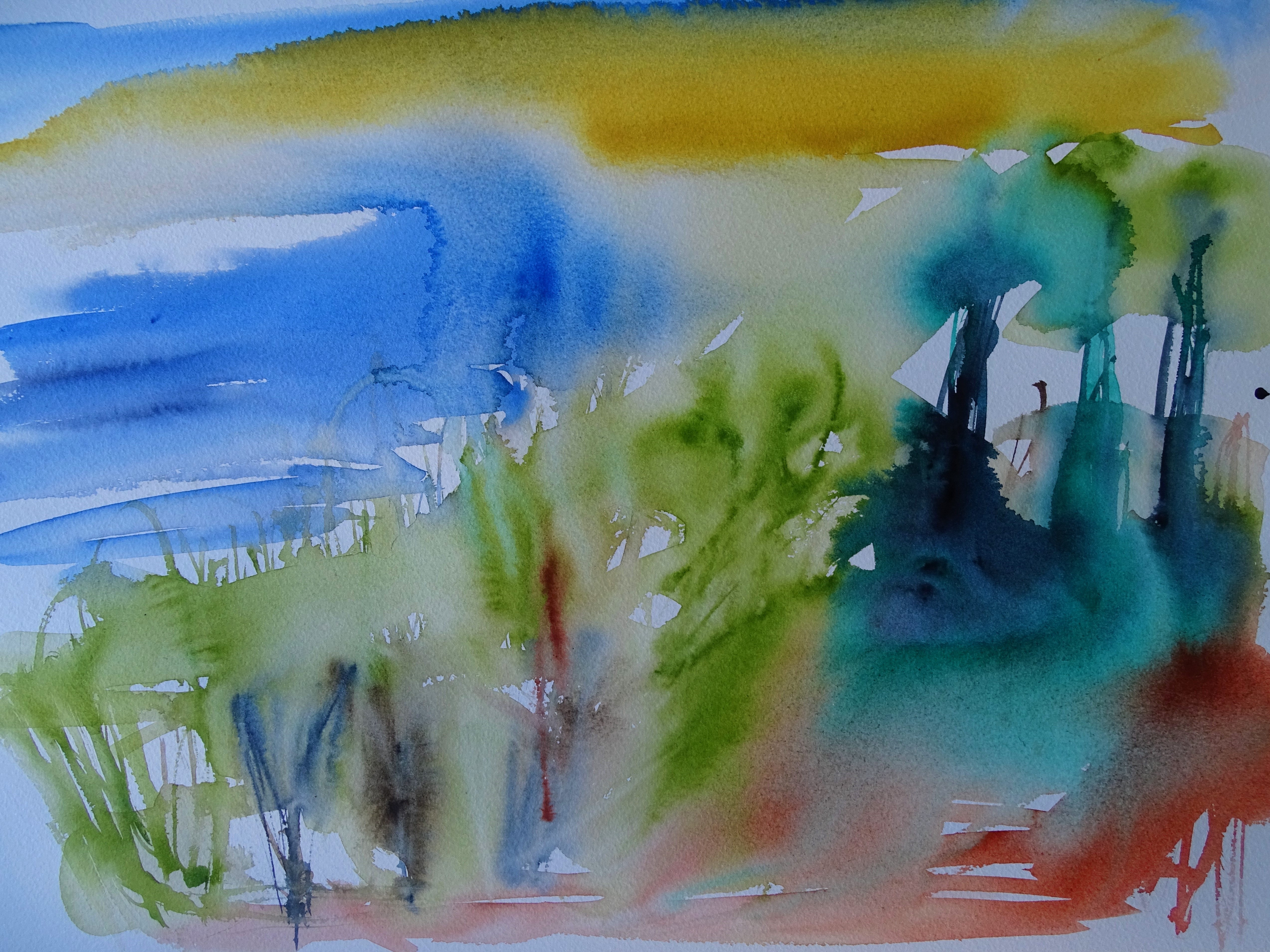 Mediterrane-Landschaft-Aquarelle-Nadia-Baumgart-2
