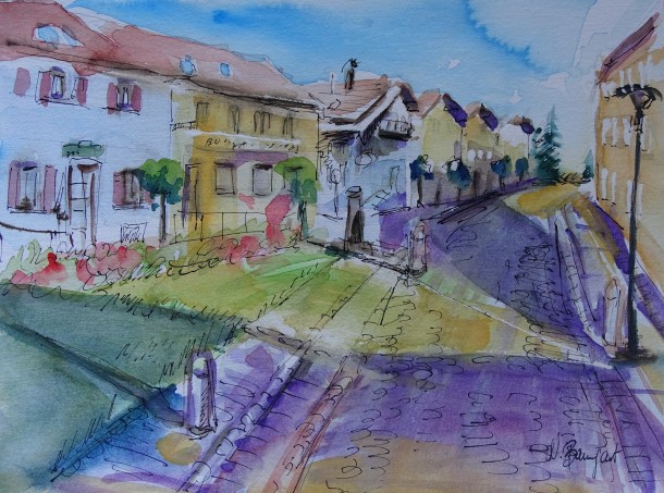 Bad-Birnbach-Hofmark-Aquarell-Nadia-Baumgart