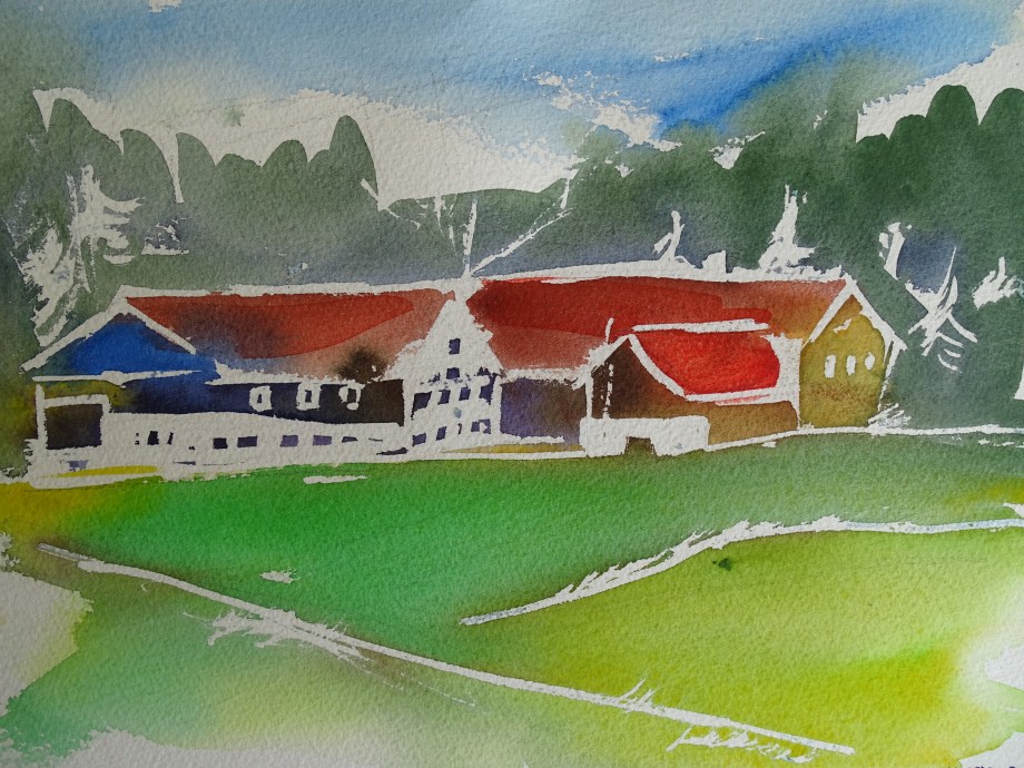 Bauernhof-Aquarelle-Nadia-Baumgart