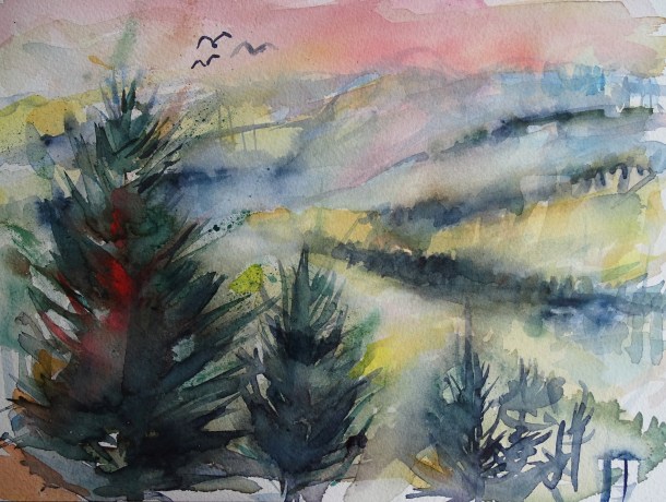 Nebel-Schellenberg-Aquarell-Nadia-Baumgart