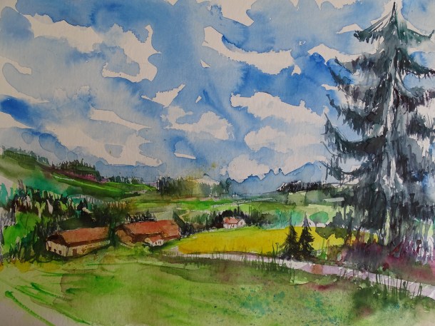 Rottal-Arnstdorf-Aquarelle-Nadia-Baumgart-