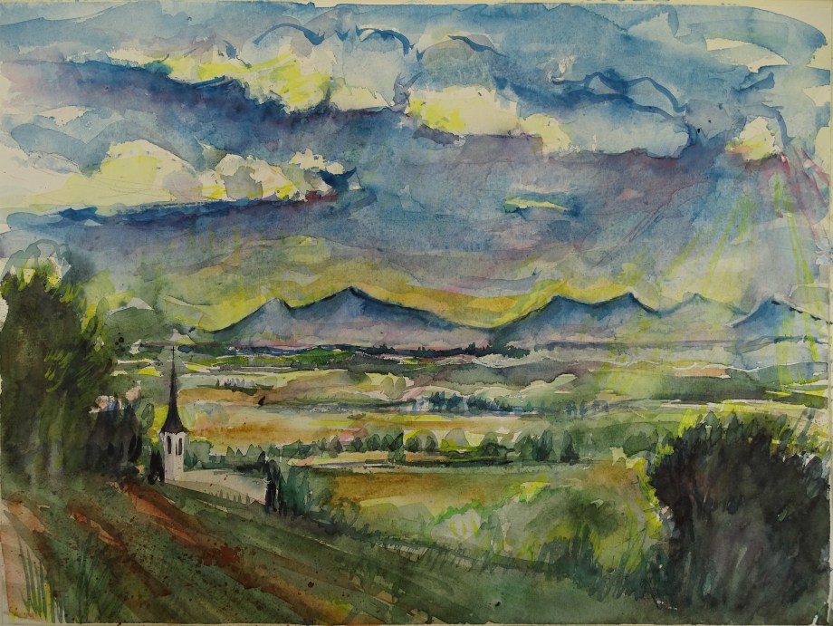 Siebenschläferkirche-Aquarelle-Nadia-Baumgart