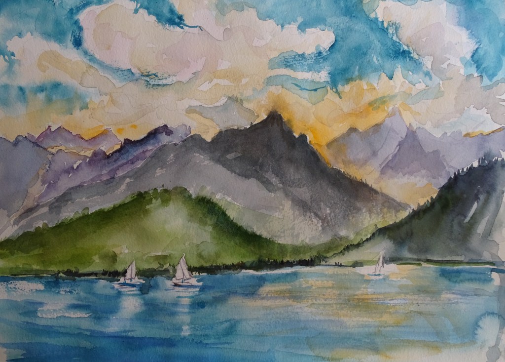 Alpen-Aquarell-Nadia-Baumgart