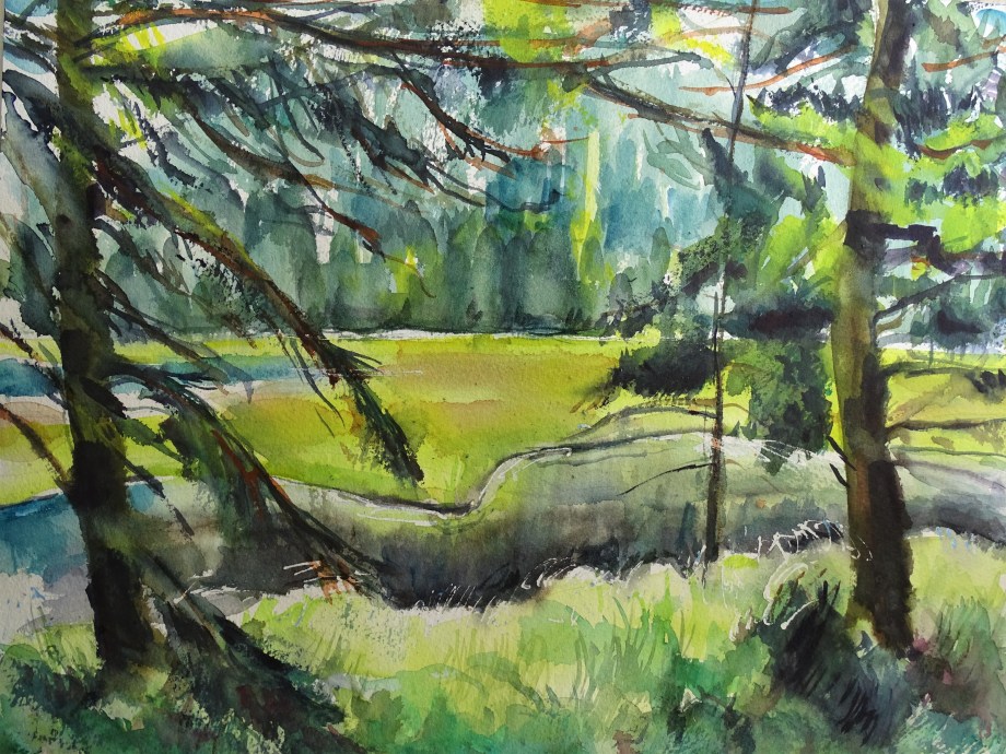 Wald-Arbersee-Aquarelle-Nadia-Baumgart