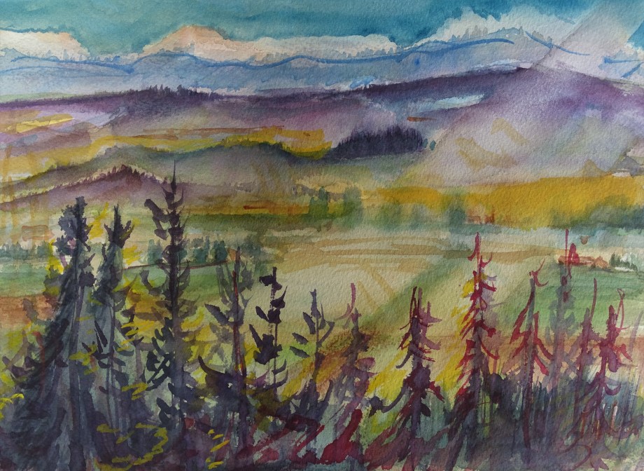 Herbst-Aquarelle-Bad-Birnbach-Nadia-baumgart
