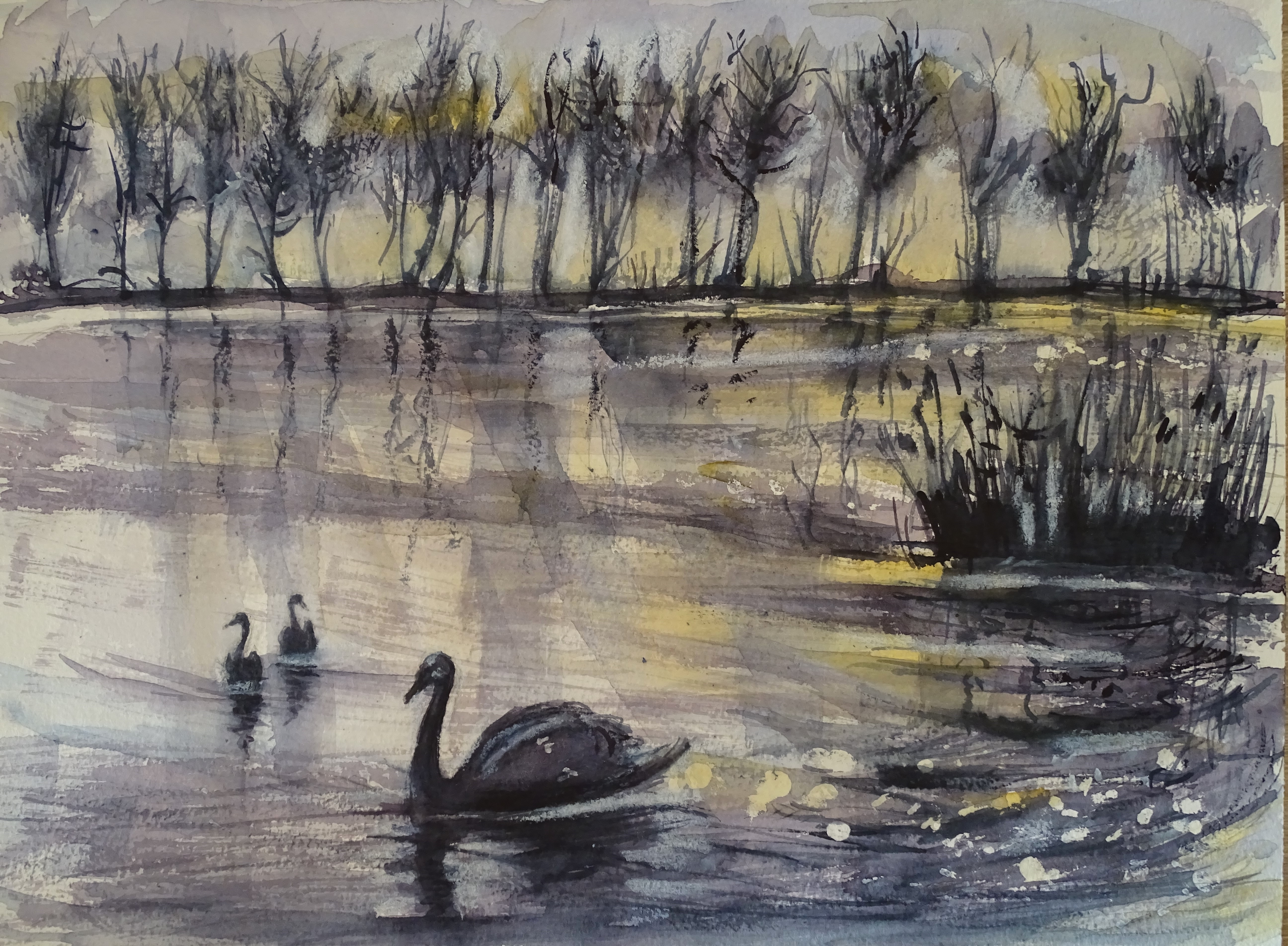 November-light-Aquarelle-Nadia-Baumgart