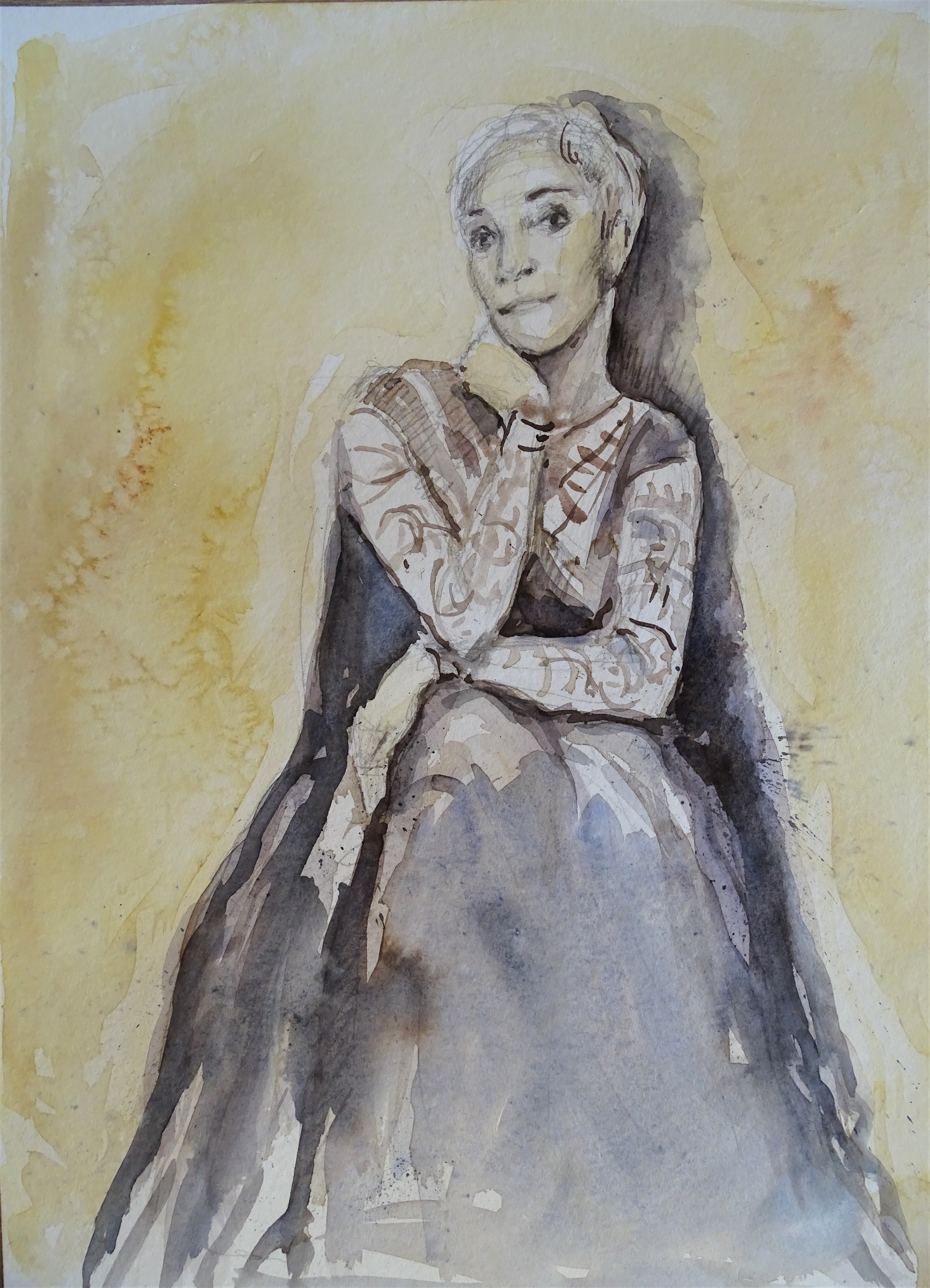 Fado-Mariza-Aquarell-Malerei-Nadia-Baumgart