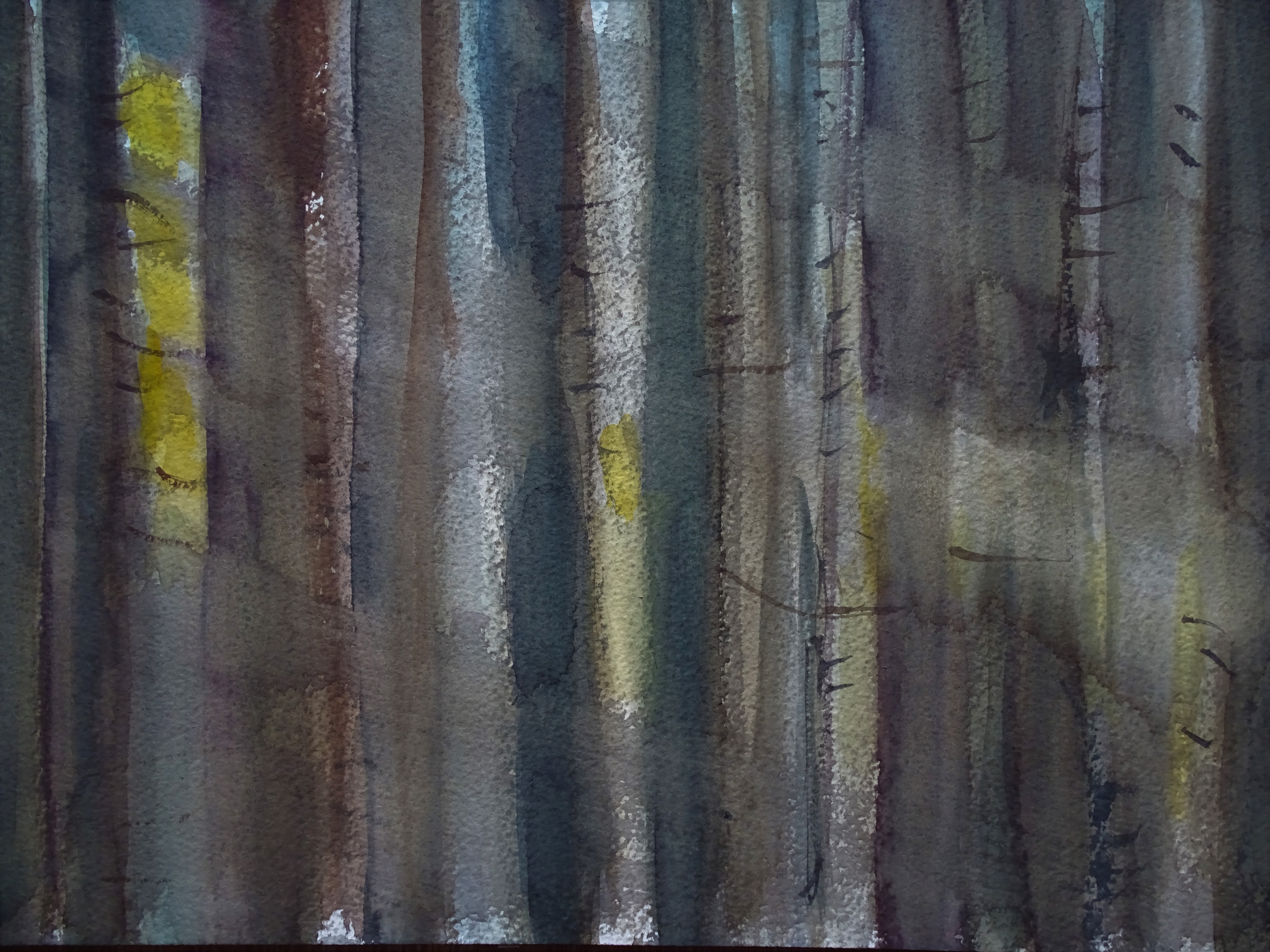 Waldlicht-2-Aquarelle-Malerei-Nadia-Baumgart