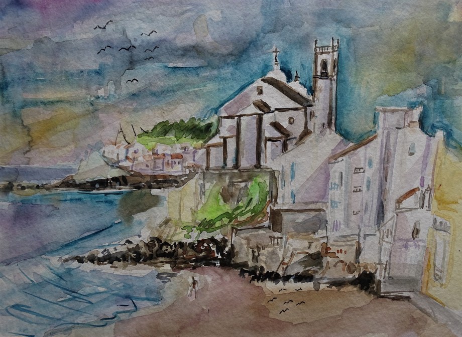 Azoren-Sao-Miguel-Aquarell-Nadia-Baumgart