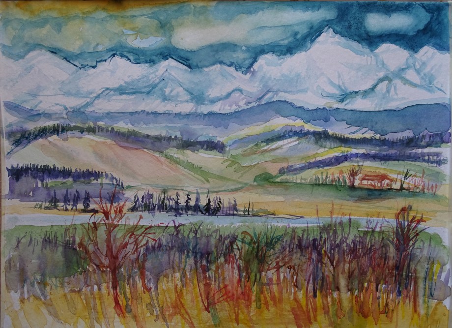 Alpen-Alpenvorland-Aquarell-Nadia-Baumgart