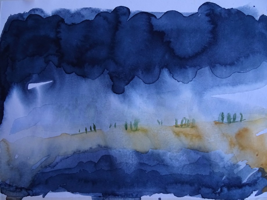 Sonnenaufgang-Aquarell-Nadia-Baumgart