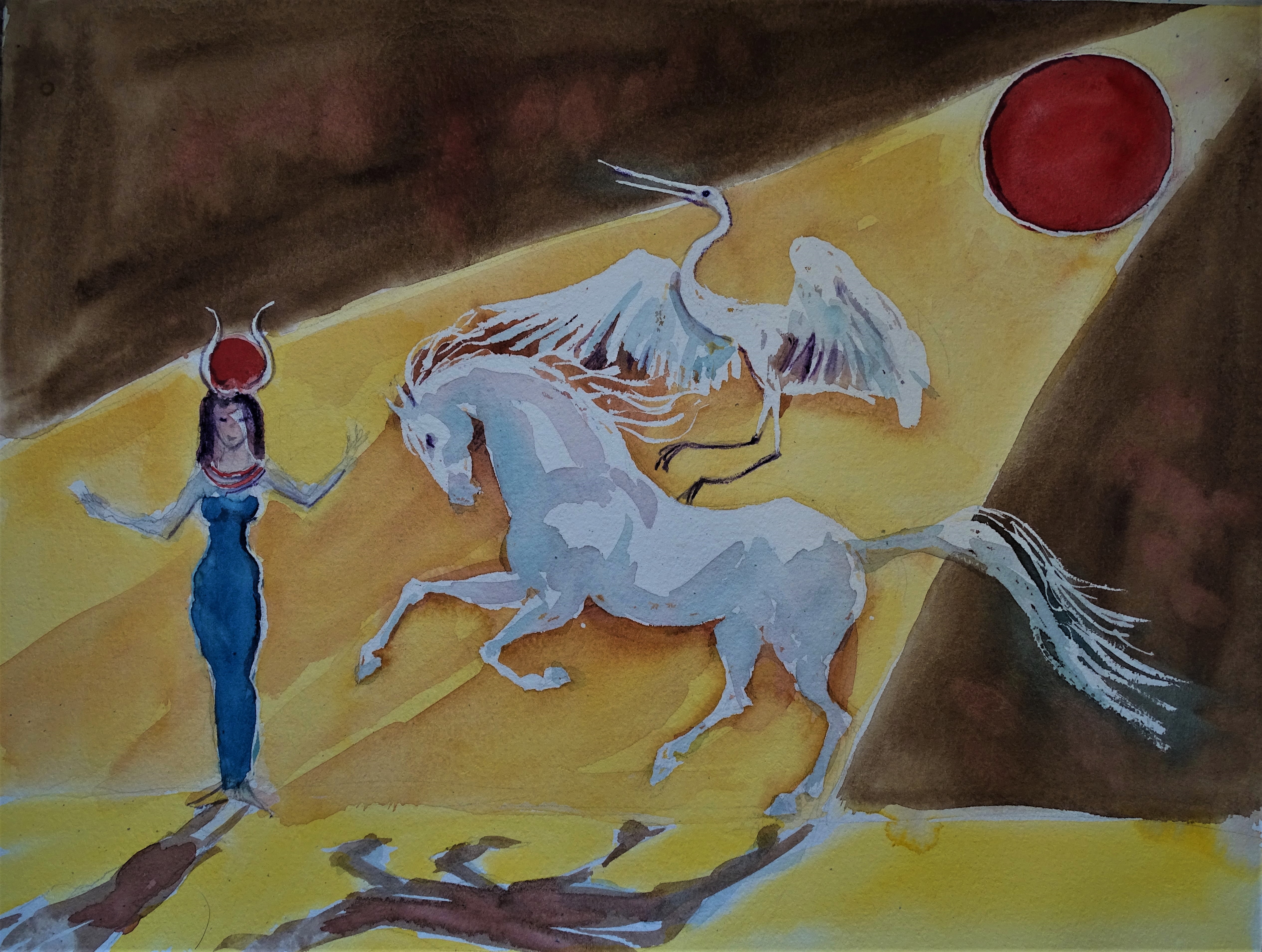 Isis-Aquarell-Nadia-Baumgart