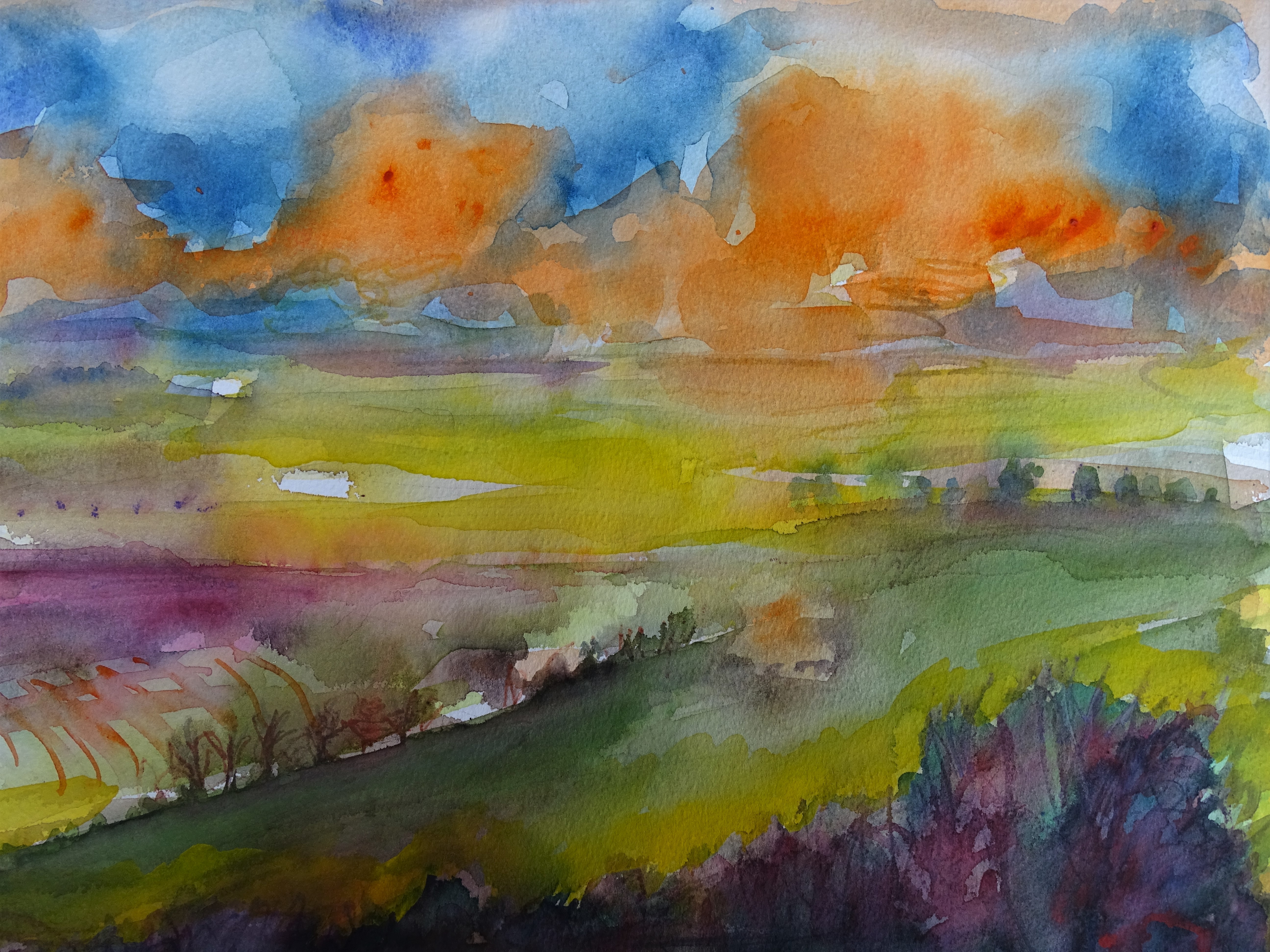 Rottaler-Landschaft-Aquarelle-Nadia-Baumgart-2