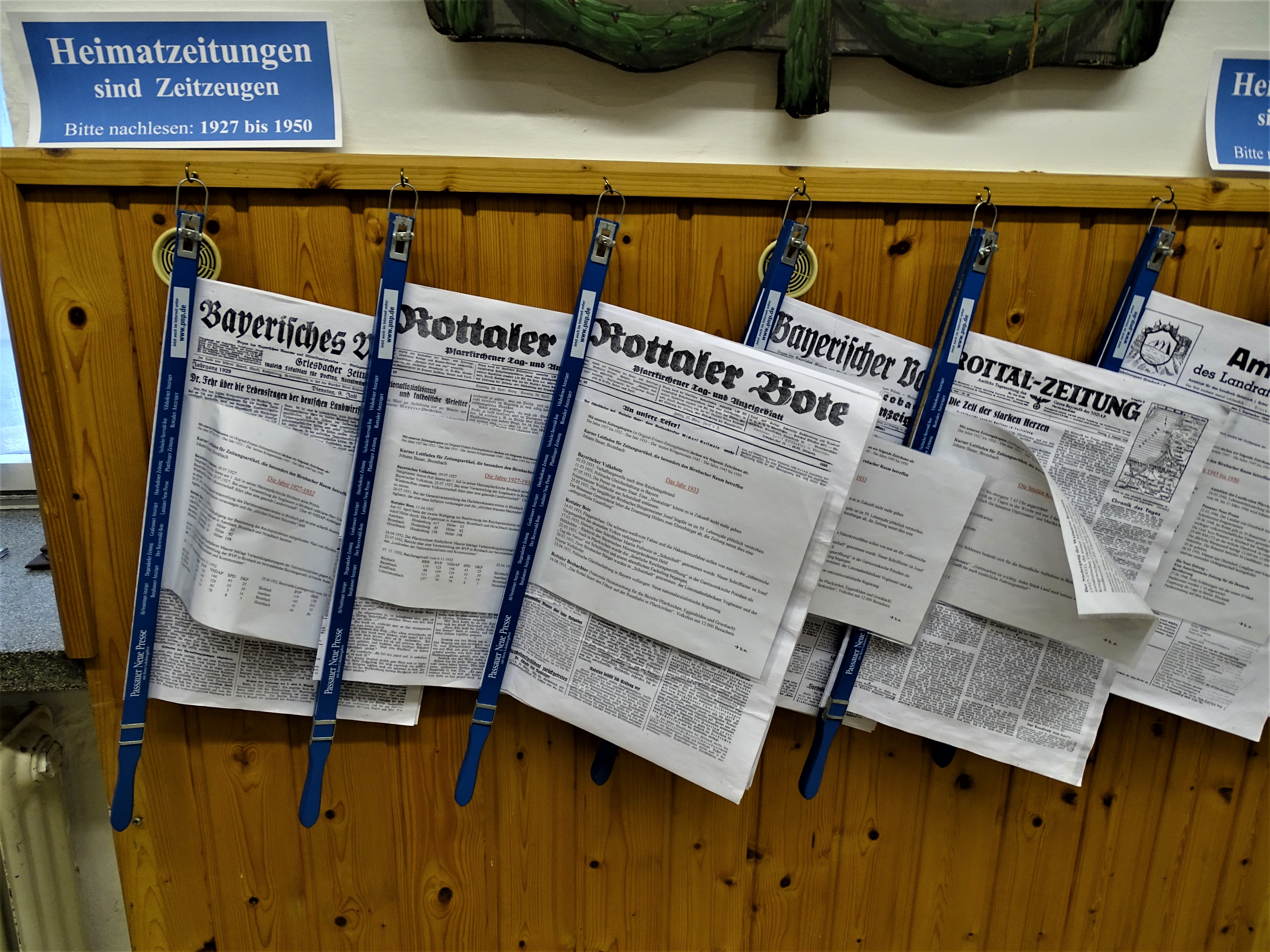 1_Zeitungen_Heimatmuseum_Bad_Birnbach