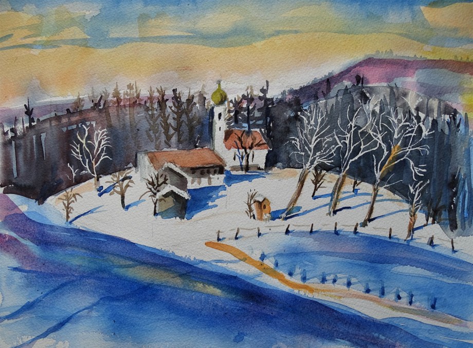 Neujahr_Winter_Aquarelle_Nadia_Baumgart