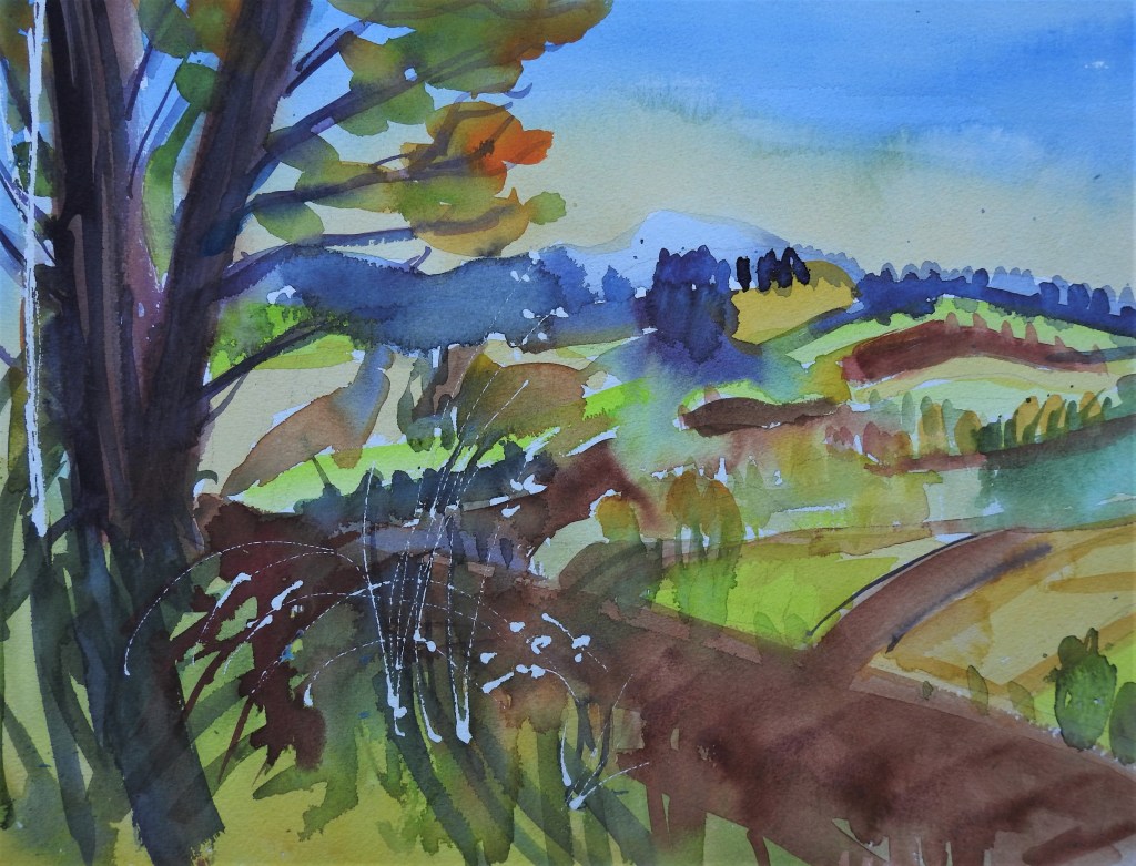 Landschaft in Bad Birnbach - Aquarelle