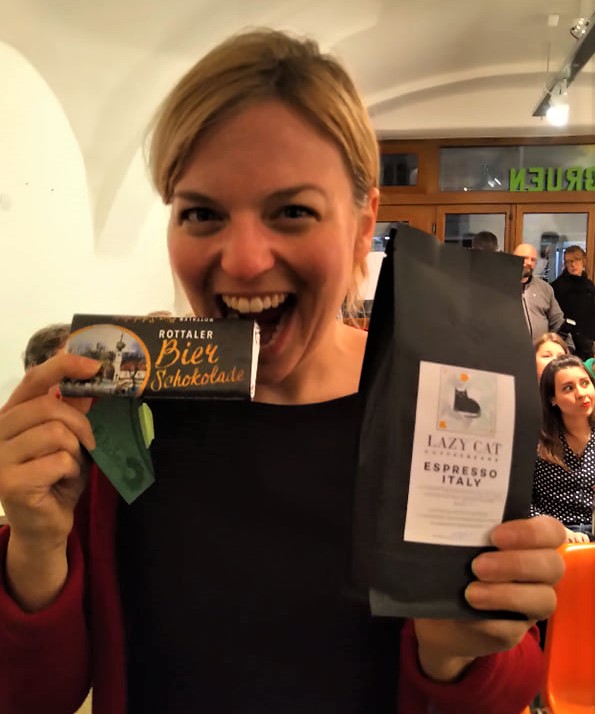 Rottaler Bierschokolade mit Aquarellen von Nadia Baumgart