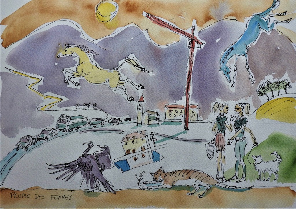 Zeichnung. Das Volk der Frauen