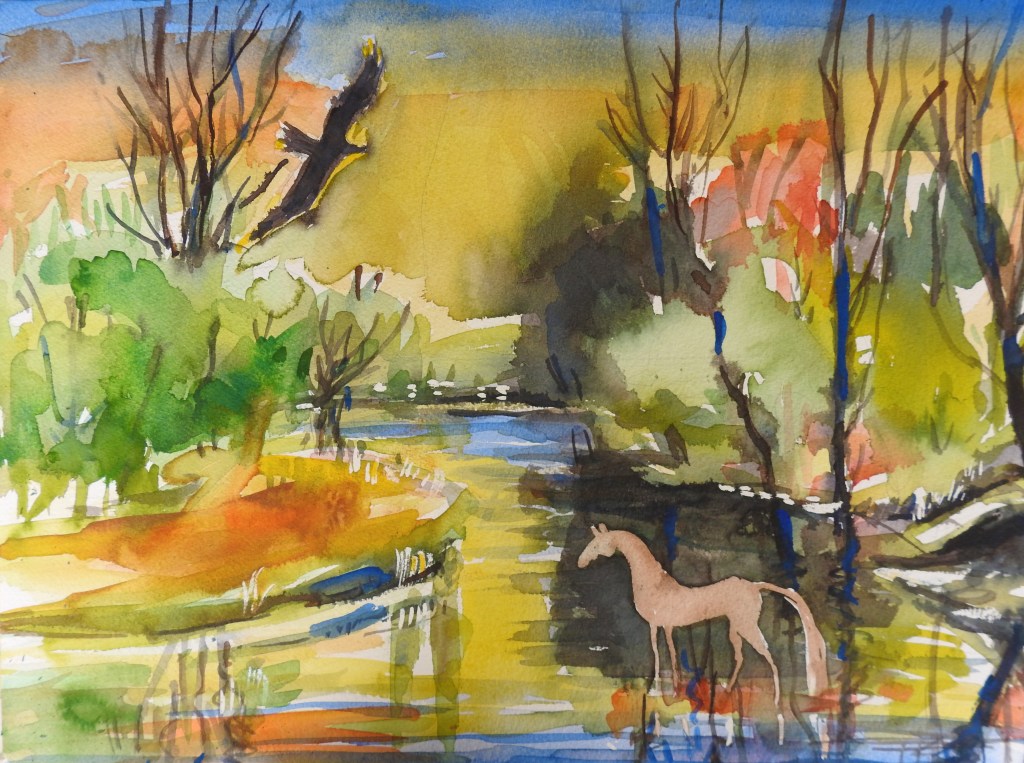 Rottaler Landschaft - Malerei - Landschaft zwischen Rott und Inn