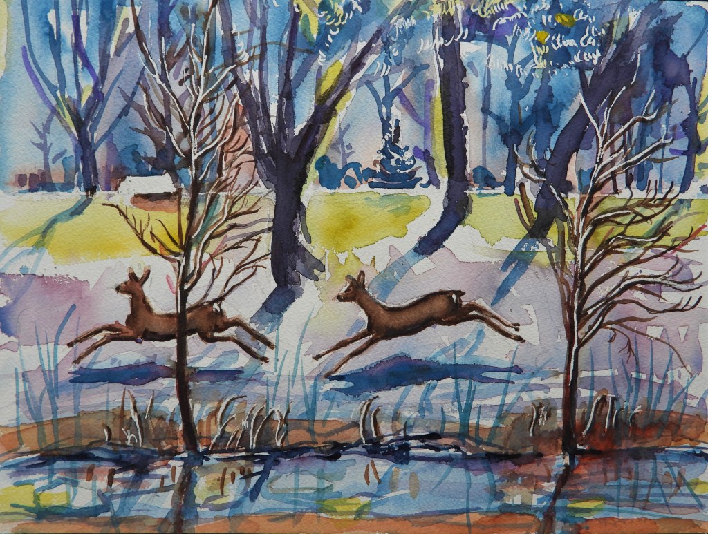 Landschaftsmalerei zwischen Rott und Inn - Aquarelle von Rottaler Landschaften