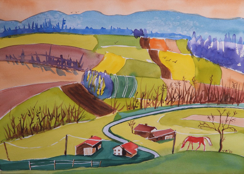 Landschaft bei Buchet im Rottal