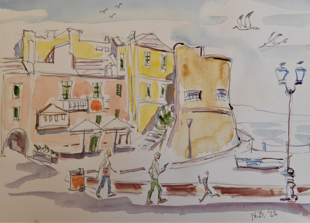 Sketch Illustration Laigueglia