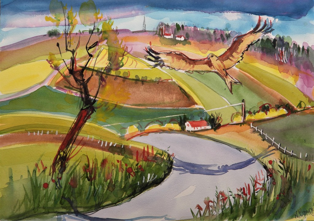 Rottaler Landschaften Aquarellmalerei