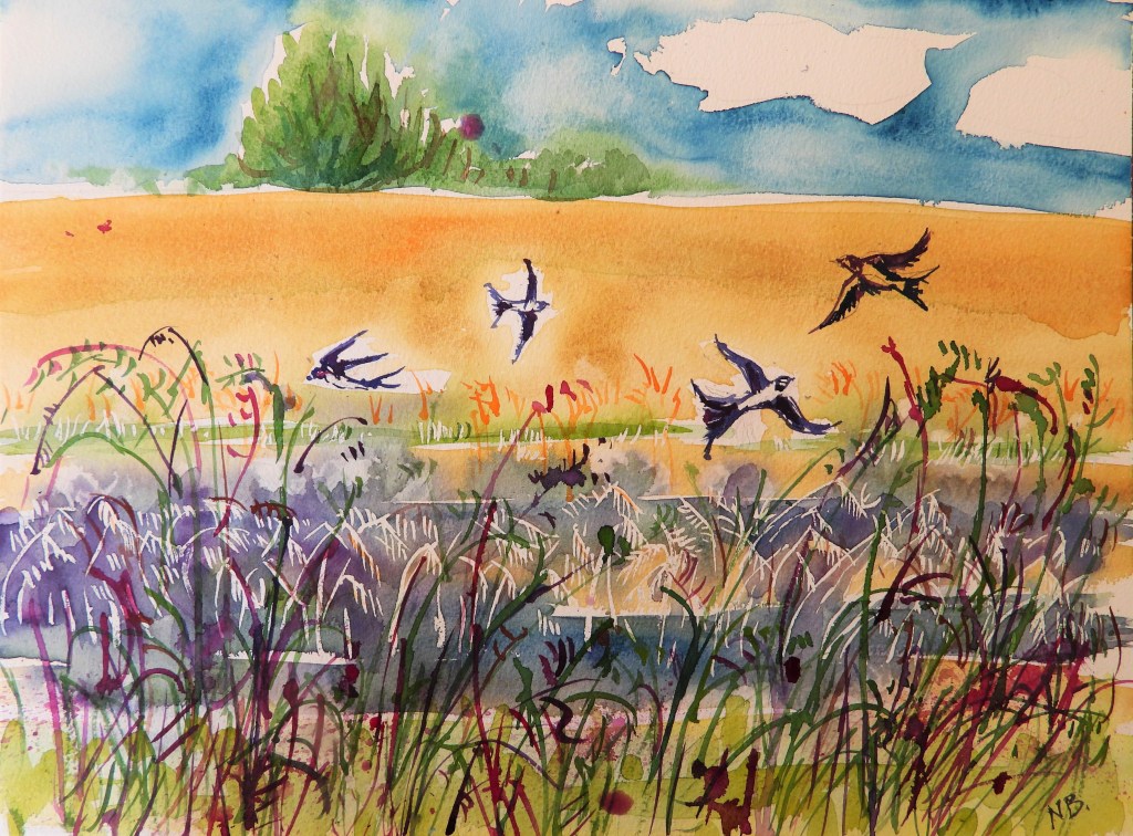 Aquarelle von Nadia Baumgart