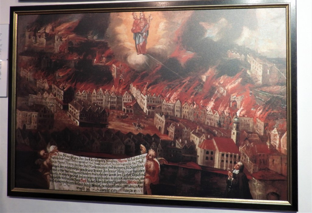 Kopie Votivbild Brand Schärding 1724